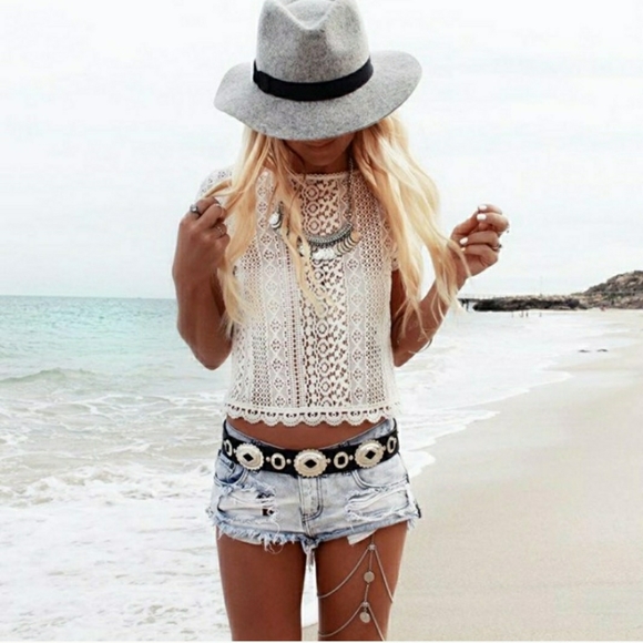 Delicate Bohemian Silver Thigh Chain - Picture 5 of 6